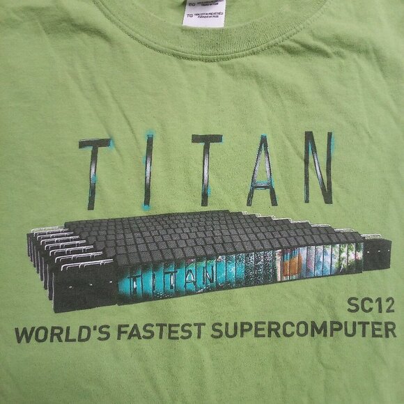 Titan SC12 Supercomputer Oak Ridge Labs T-Shirt - Picture 1 of 7